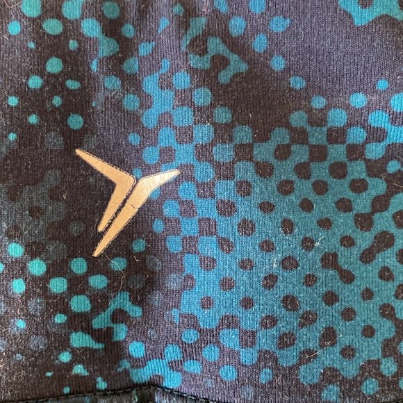 Old Navy Leggings Colorblock Active Exercise Workout Blue - Picture 6 of 14